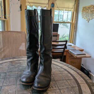 Frye Paige Tall Riding Boots Women's 10 black EUC